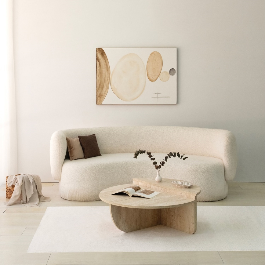Table basse REST décor marbre beige