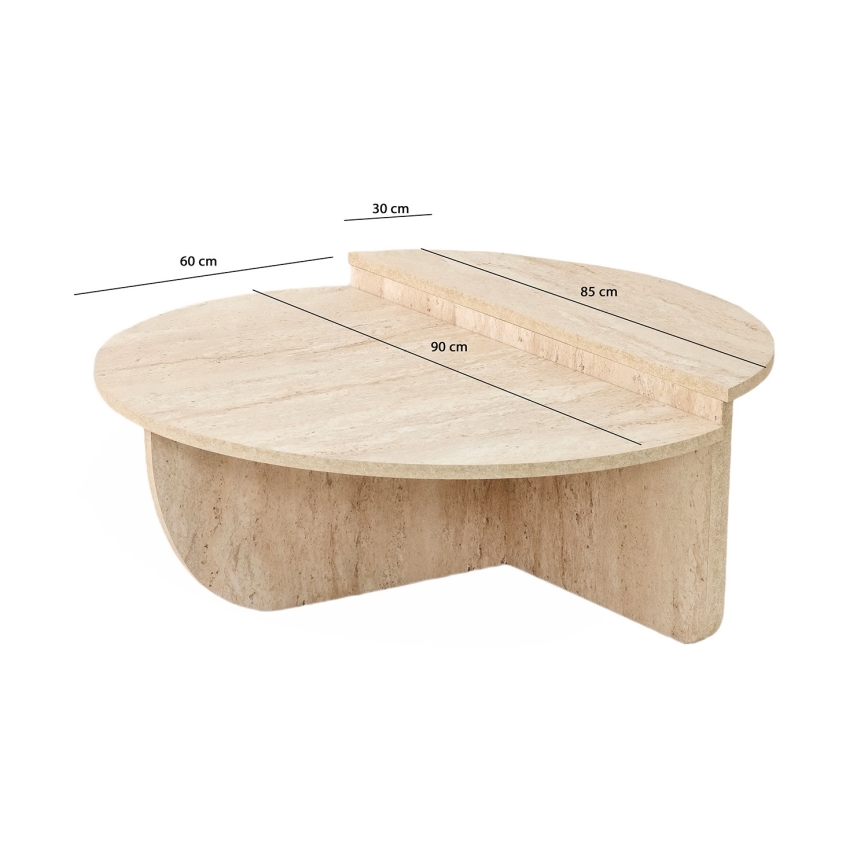 Table basse REST décor marbre beige