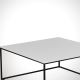 Table basse ROYAL 43x75 cm noire/blanche