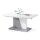 Table basse/salle à manger pliable avec couvercle relevable NINO blanc/gris béton