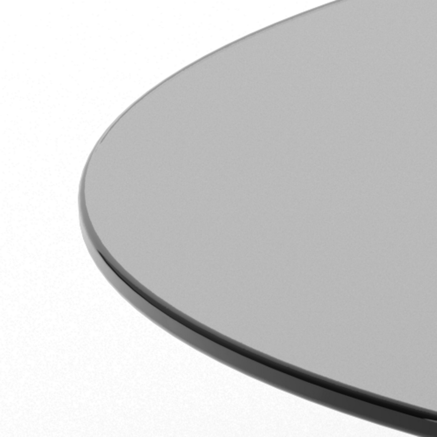 Table basse SANOS 80 cm gris fumé