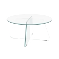 Table basse SANOS 80 cm transparente