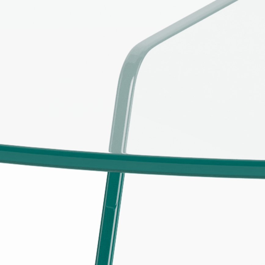 Table basse SANOS 80 cm transparente