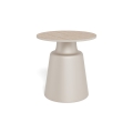 Table basse SANTORINI, Ø 45 cm, beige/gris, céramique