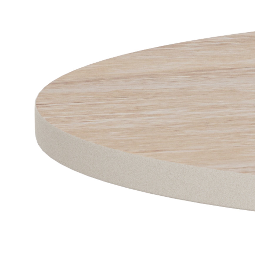 Table basse SANTORINI, Ø 45 cm, beige/gris, céramique
