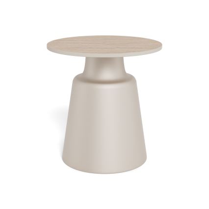 Table basse SANTORINI, Ø 45 cm, beige/gris, céramique