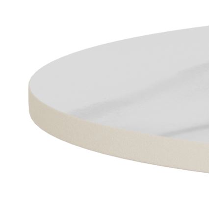 Table basse SANTORINI, Ø 45 cm, blanc/noir/céramique