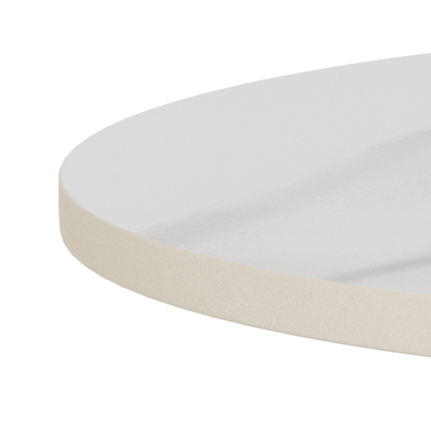 Table basse SANTORINI, Ø 45 cm, blanc/noir/céramique