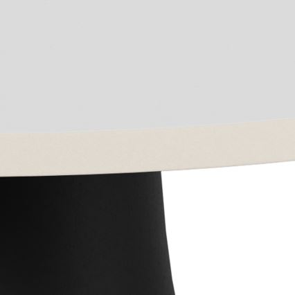 Table basse SANTORINI, Ø 45 cm, blanc/noir/céramique