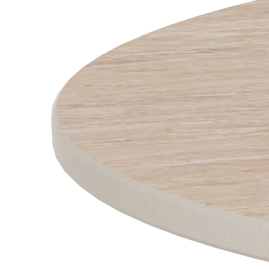 Table basse SANTORINI Ø 70 cm beige/gris/céramique