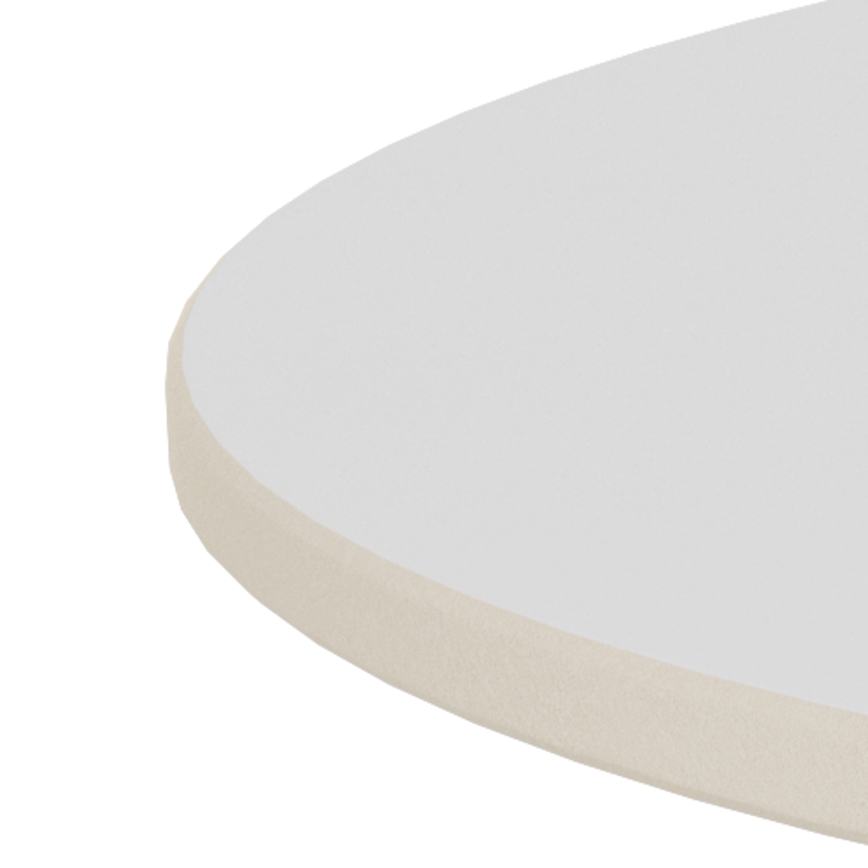 Table basse SANTORINI Ø 70 cm blanc/noir/céramique