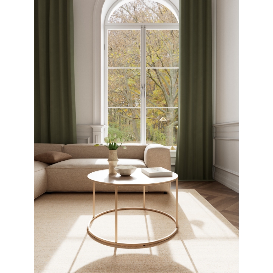Table basse SARON Ø 80 cm grise