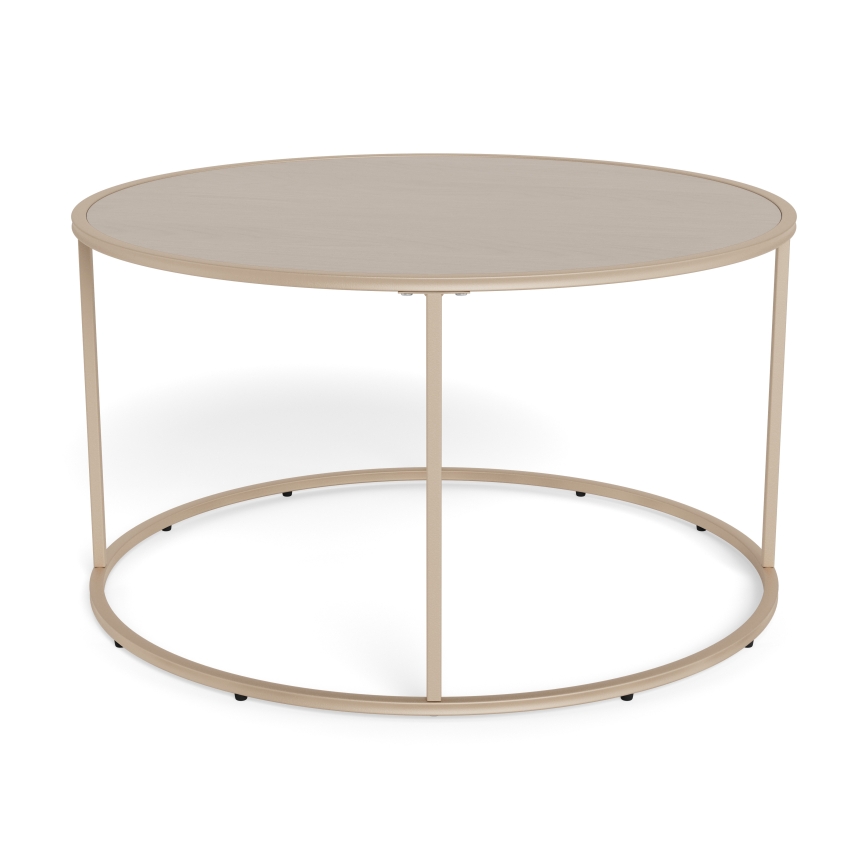 Table basse SARON Ø 80 cm grise