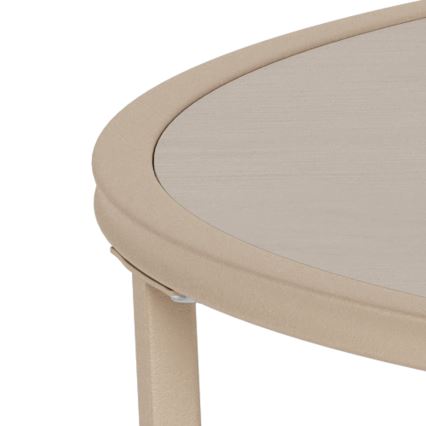 Table basse SARON Ø 80 cm grise