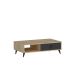 Table basse SILVER 33x90 cm anthracite/beige