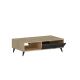 Table basse SILVER 33x90 cm anthracite/beige