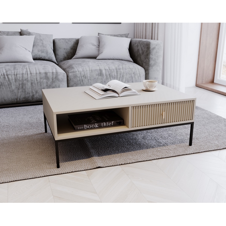 Table basse SUE beige/cachemire