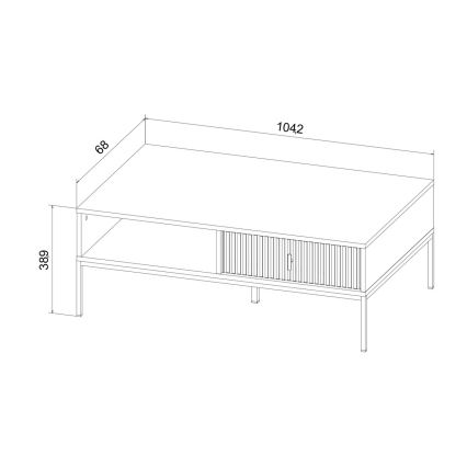 Table basse SUE beige/cachemire