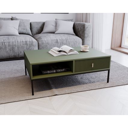 Table basse SUE verte/noire