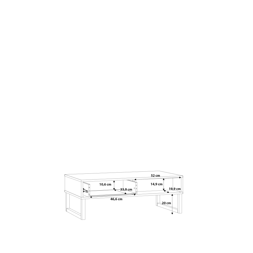 Table basse TARO verte