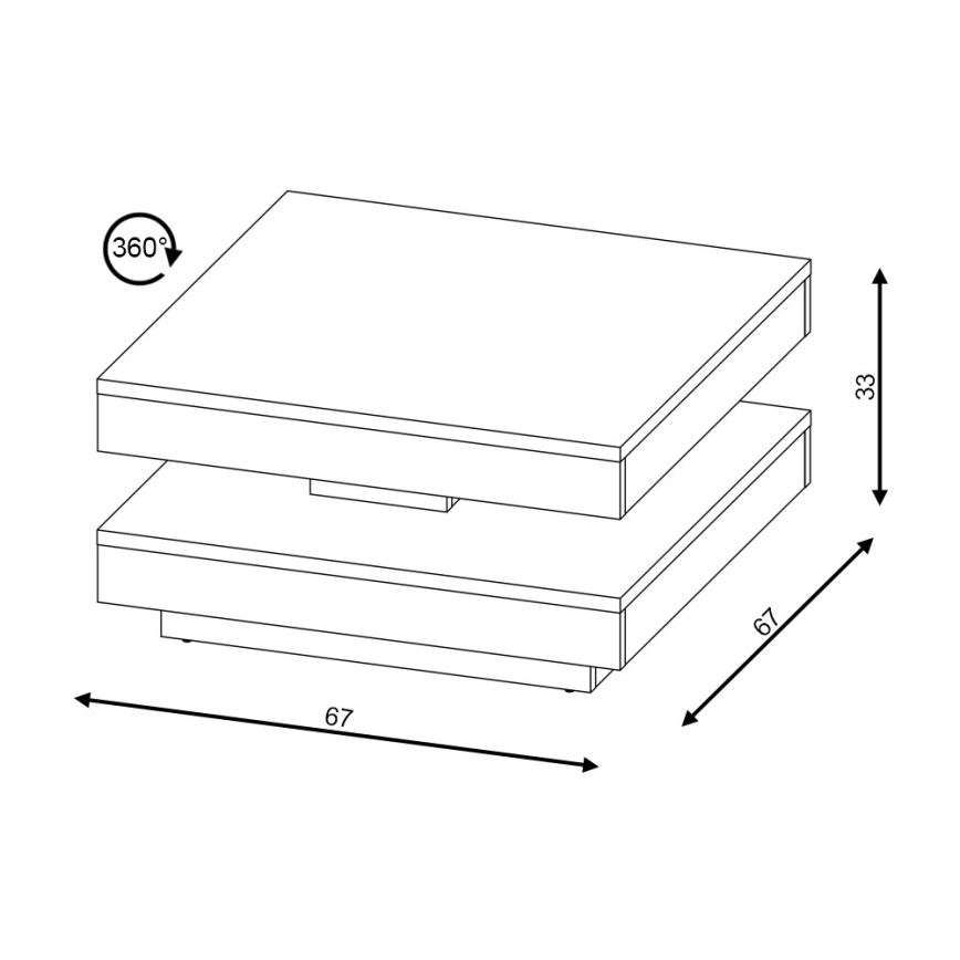 Table basse TIMO blanche