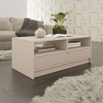Table basse TIRENO 100x40 cm beige