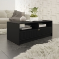 Table basse TIRENO 100x40 cm noire