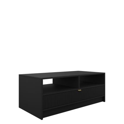 Table basse TIRENO 40 x 100 cm noire