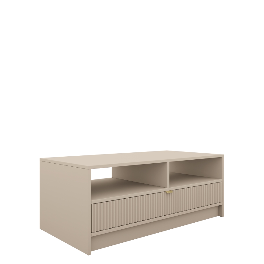 Table basse TIRENO 40x100 cm beige