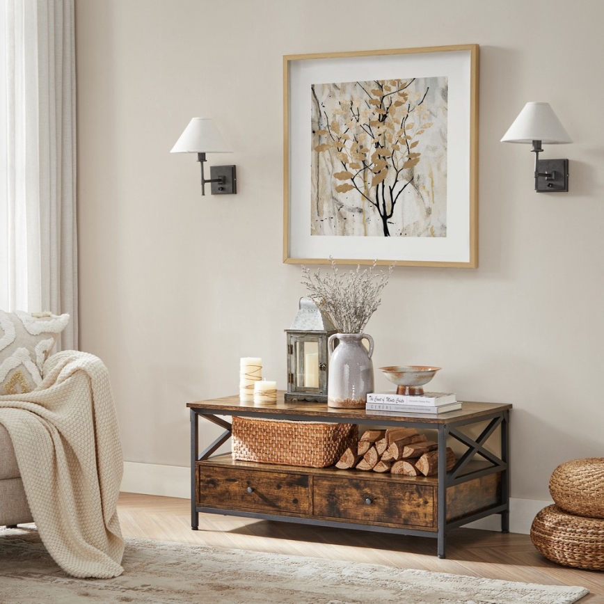 Table basse TOREN marron/noir