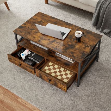 Table basse TOREN marron/noir