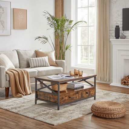 Table basse TOREN marron/noir