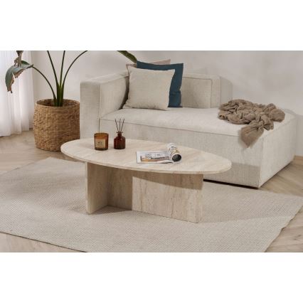 Table basse VARUM 120 x 65 cm beige