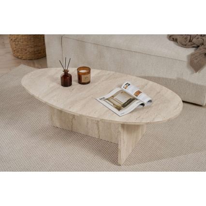 Table basse VARUM 120 x 65 cm beige