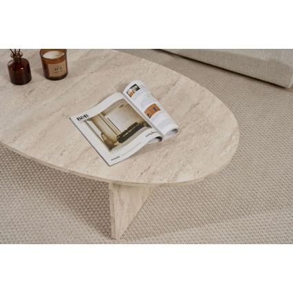 Table basse VARUM 120 x 65 cm beige