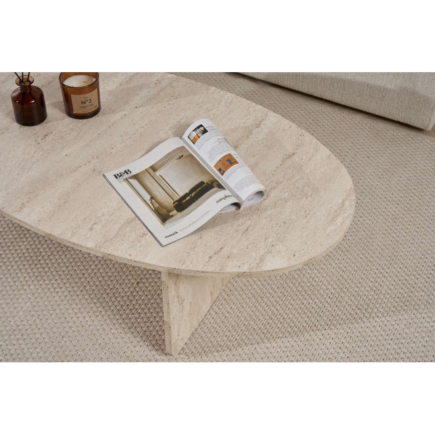Table basse VARUM 120 x 65 cm beige