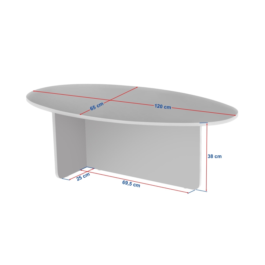 Table basse VARUM 120 x 65 cm beige