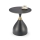 Table basse VERO Ø 50 cm noir/doré