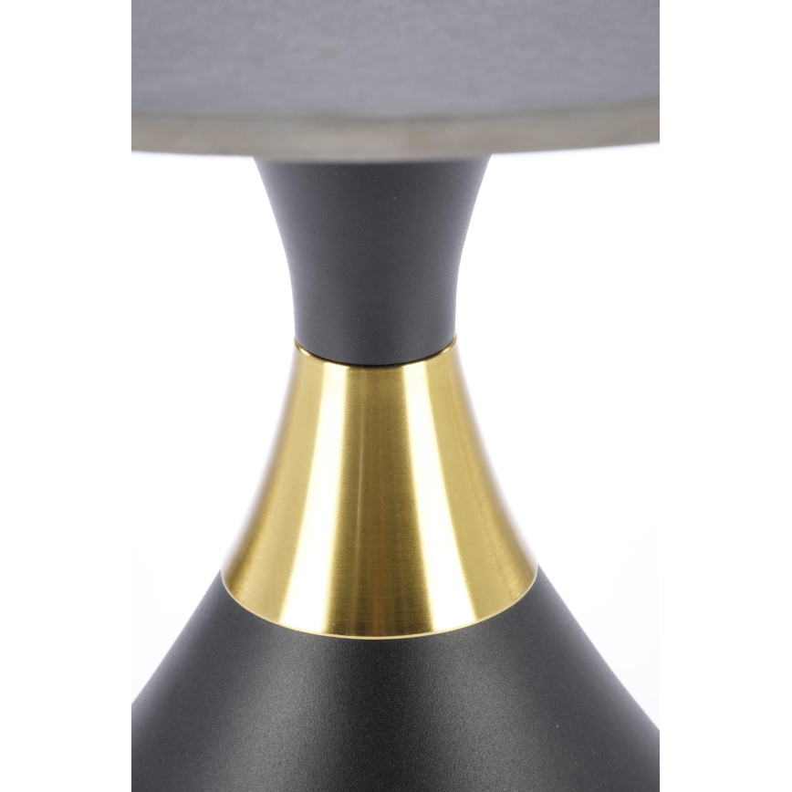 Table basse VERO Ø 50 cm noir/doré