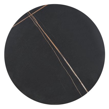 Table basse VERO Ø 50 cm noir/doré