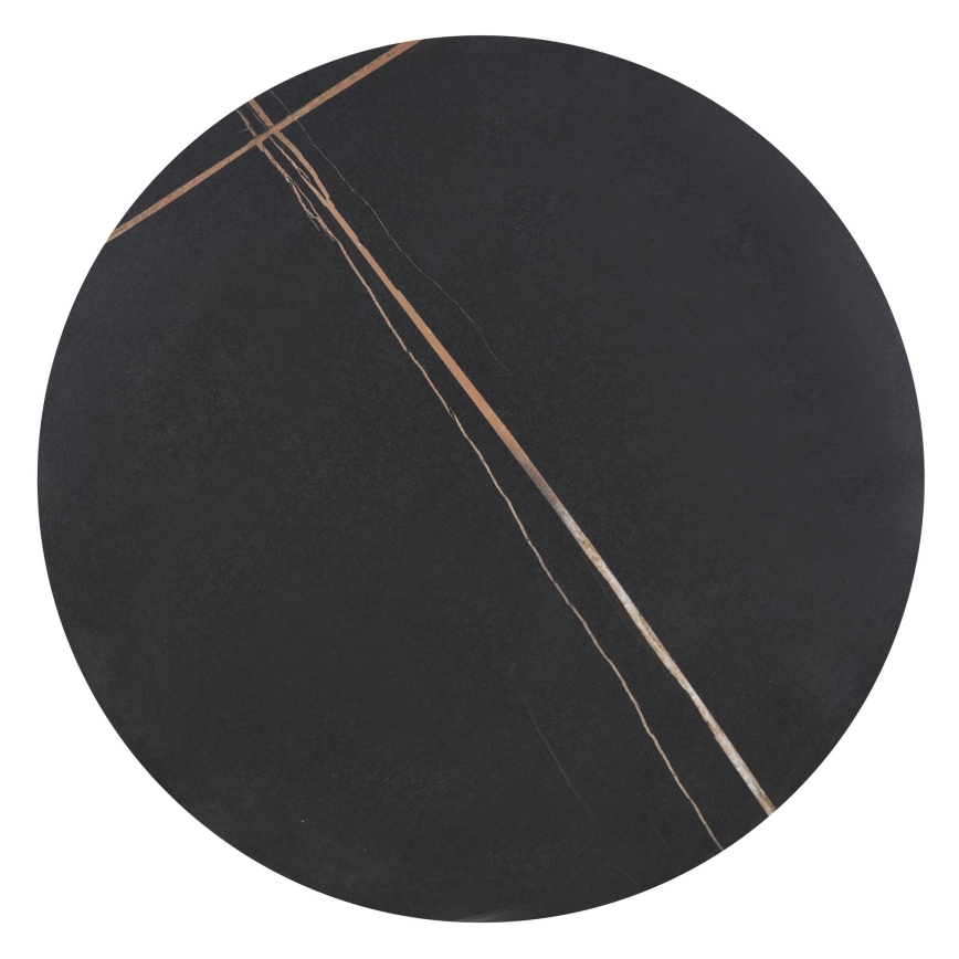 Table basse VERO Ø 50 cm noir/doré