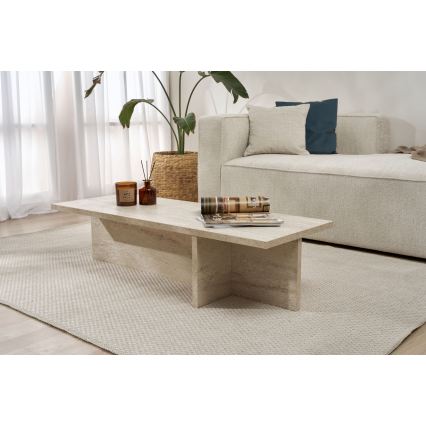 Table basse VERUM 120x45 cm beige