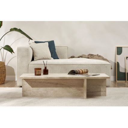 Table basse VERUM 120x45 cm beige