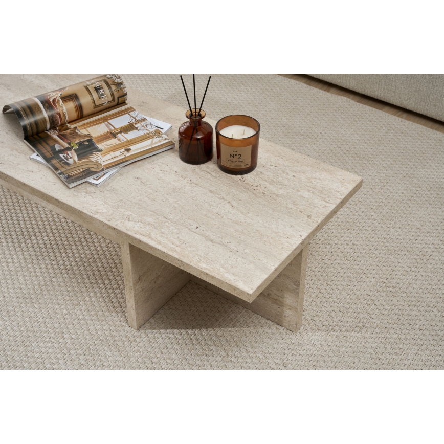Table basse VERUM 120x45 cm beige