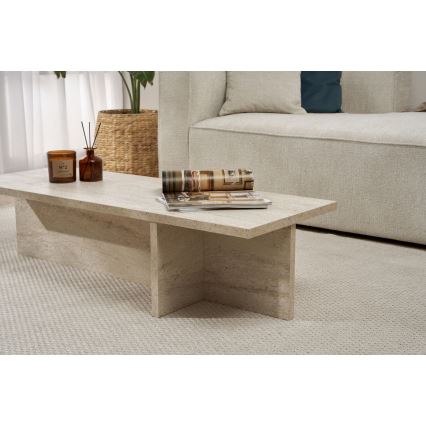 Table basse VERUM 120x45 cm beige