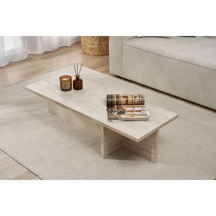 Table basse VERUM 120x45 cm beige