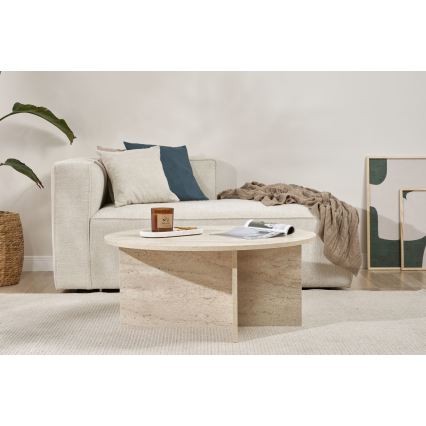 Table basse VERUM Ø 90 cm beige