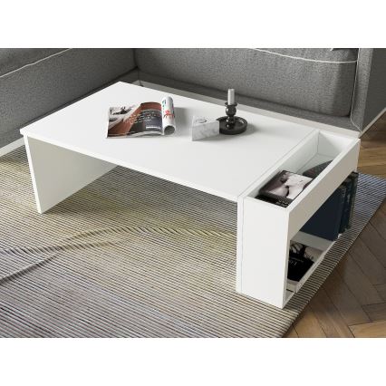 Table basse VIEW 34x95 cm blanc