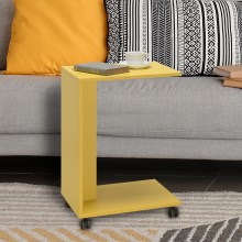 Table d'appoint 65x35 cm jaune
