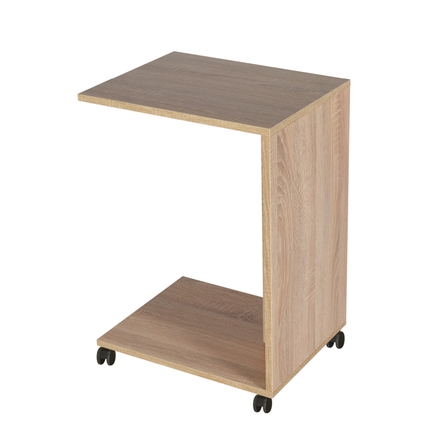 Table d'appoint 65x35 cm marron